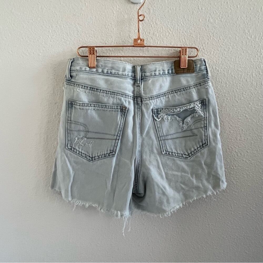 American Eagle Mom Short Heavy Distressed Shorts 6 - Picture 5 of 11